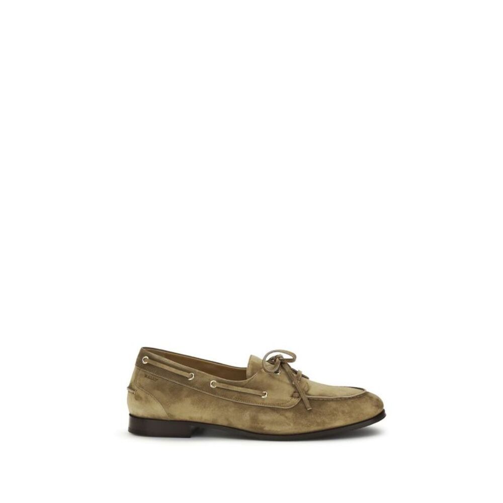 Bally Beige Buffalo Leather Slip-On Men's Loafers